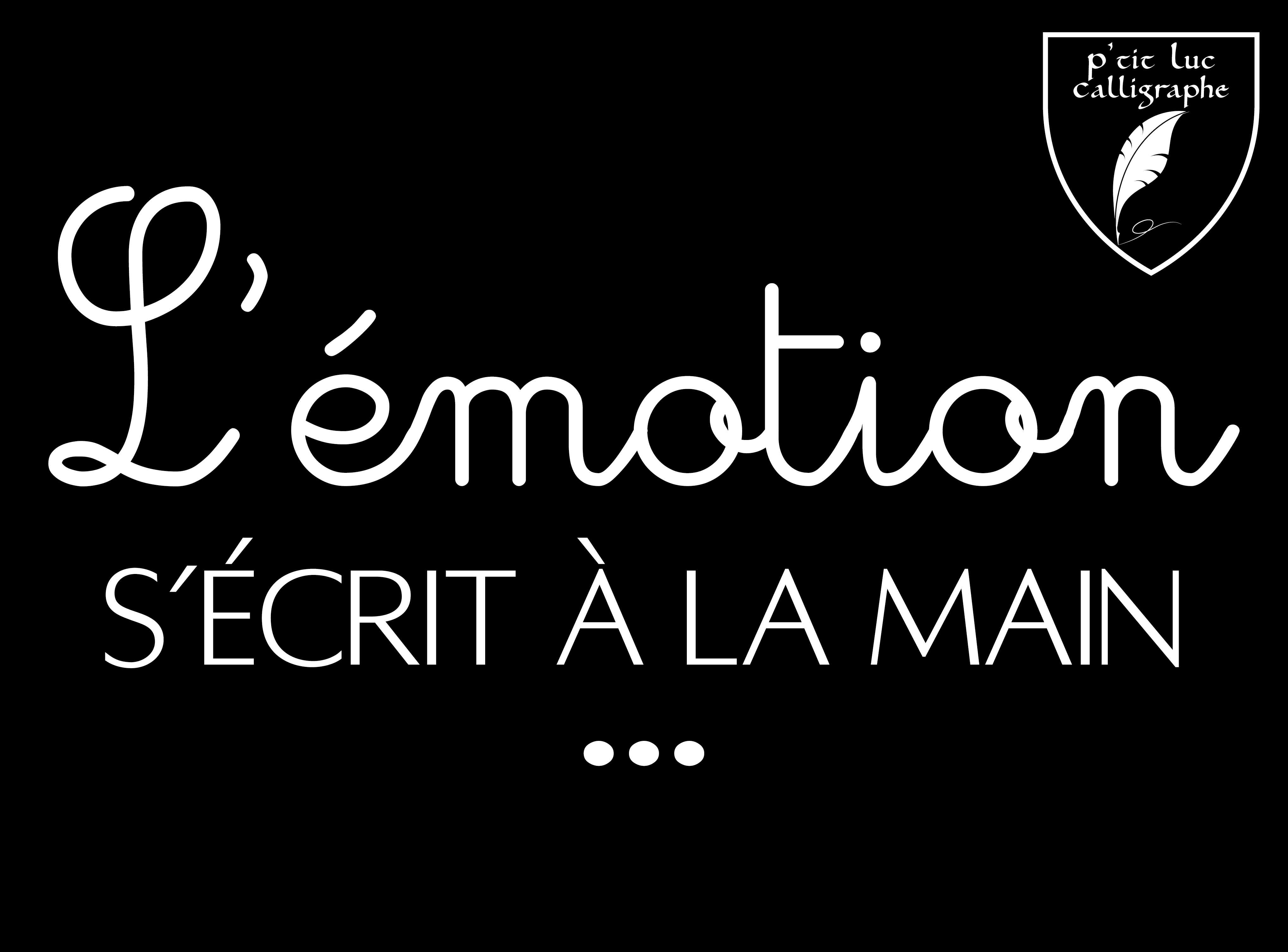 P'tit luc calligraphe